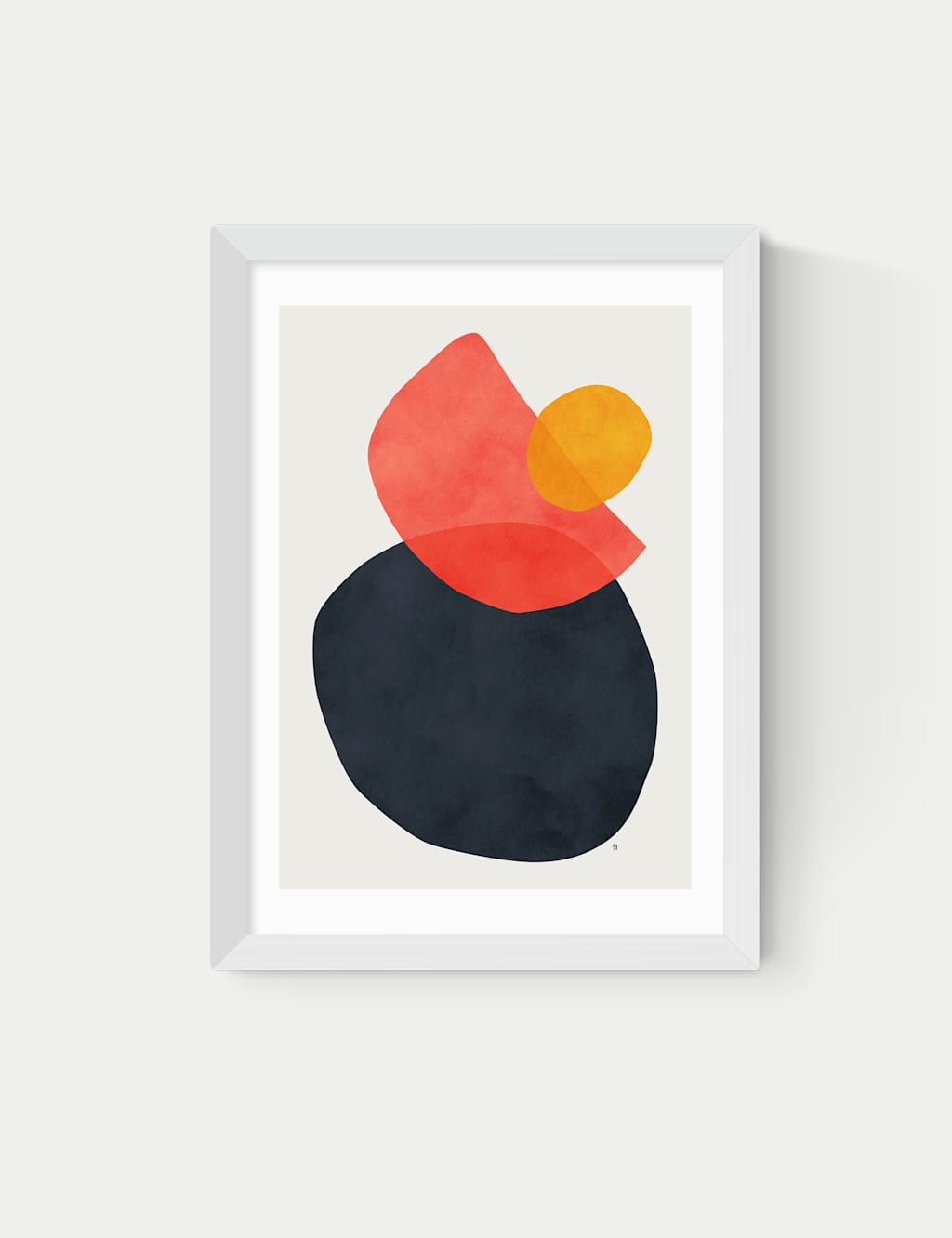 East End Prints Balance Framed Art - A1 - White - Available at M&S