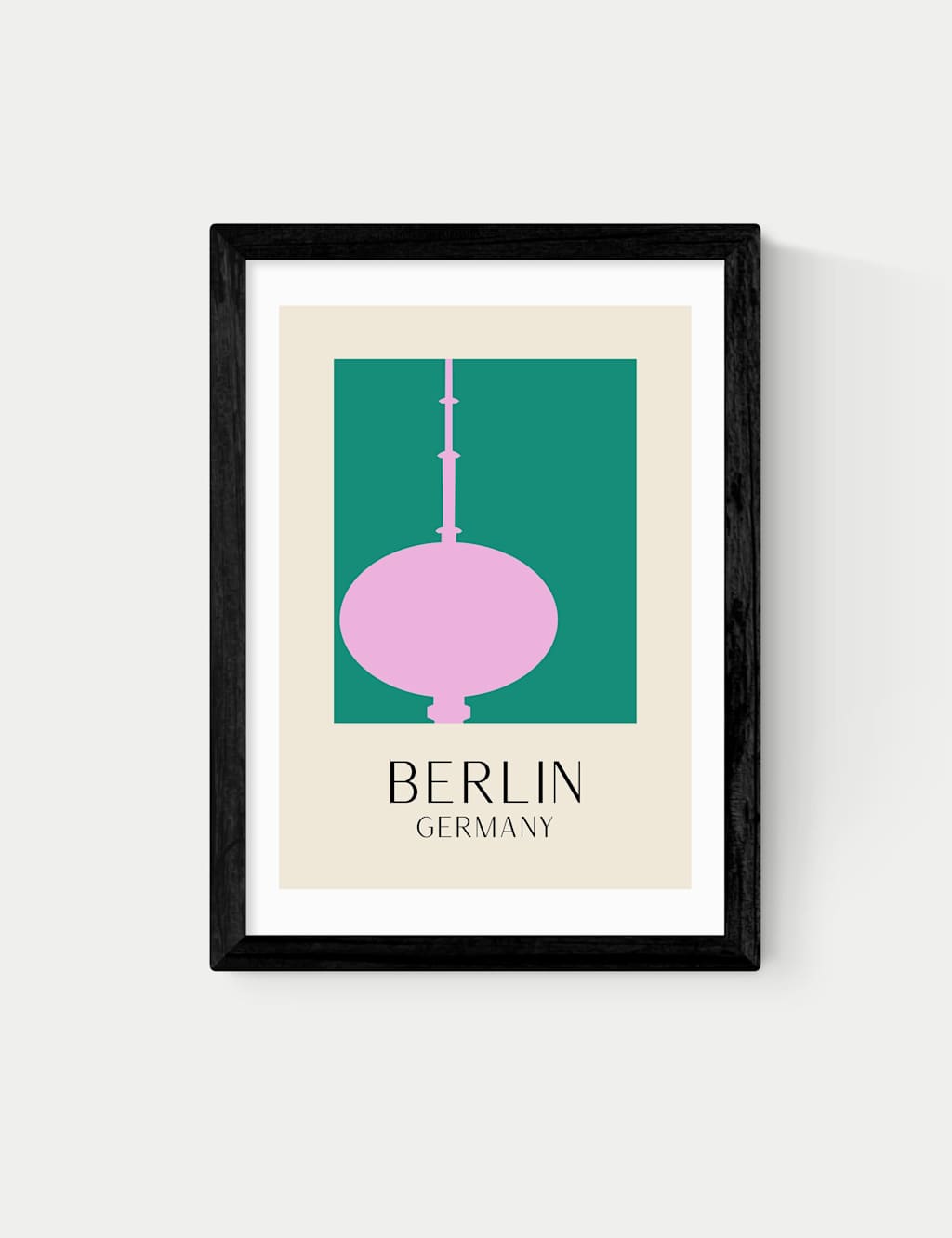 East End Prints Berlin Framed Art - A1 - Black - Available at M&S