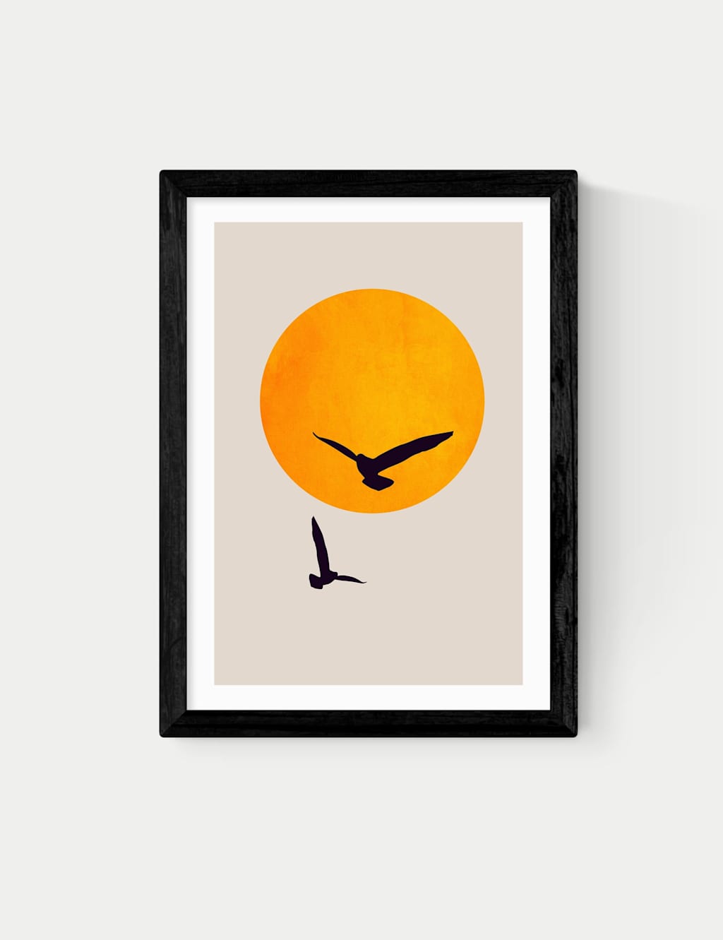 East End Prints Birds In The Sky Framed Art - A1 - Black - Available at M&S