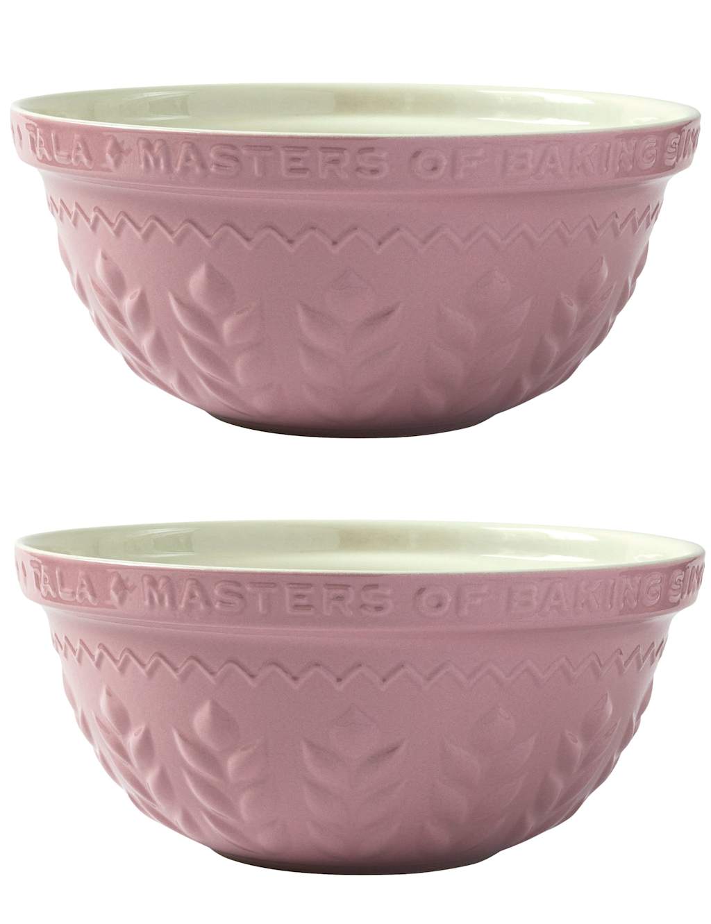 Tala Set of 2 Stoneware 30cm Mixing Bowls - Pink - Available at M&S