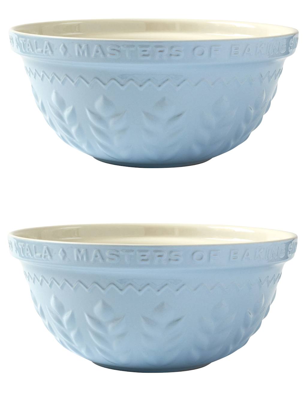 Tala Set of 2 Stoneware 30cm Mixing Bowls - Blue - Available at M&S