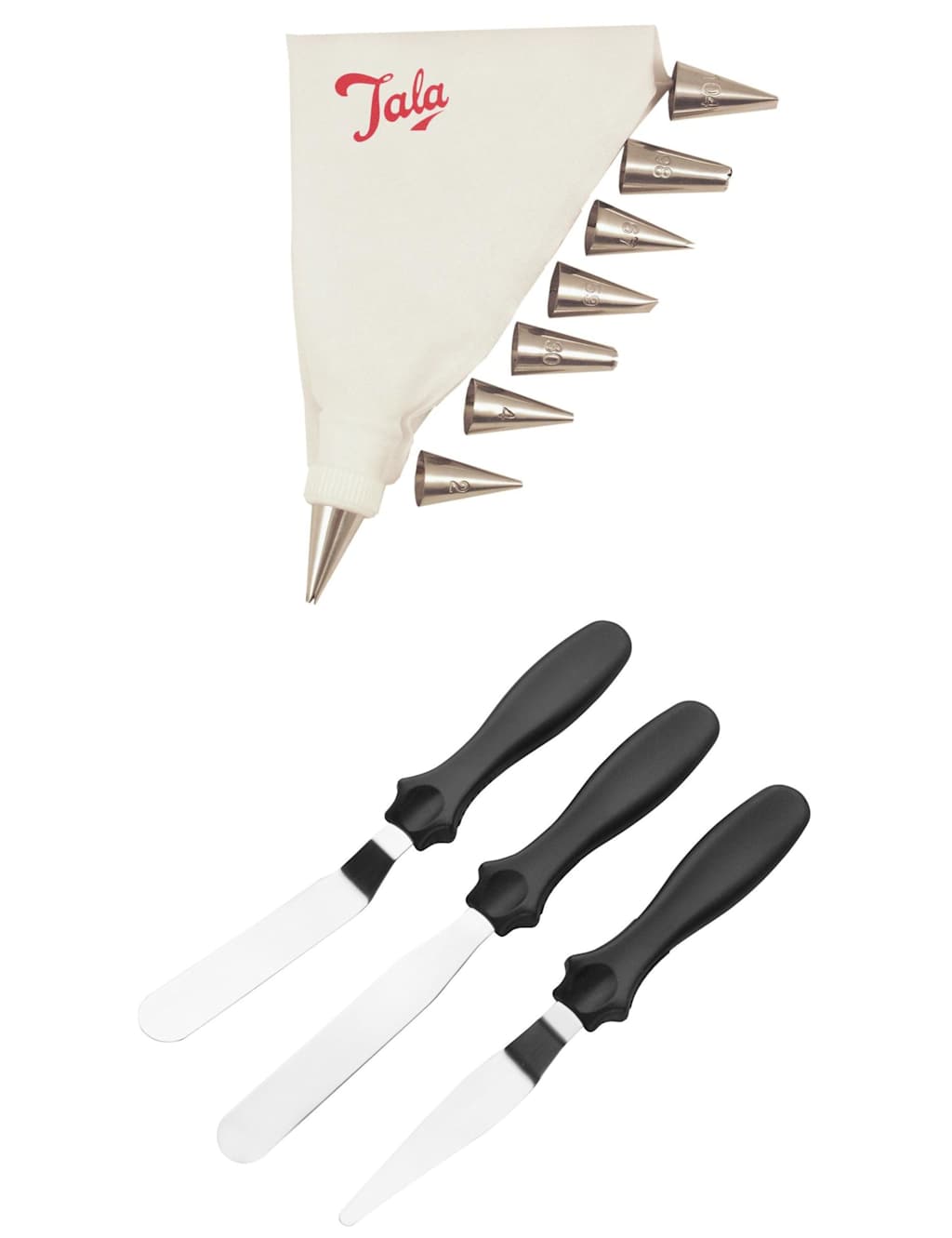 Tala Steel Spatulas and Icing Bag Set - Multi - Available at M&S