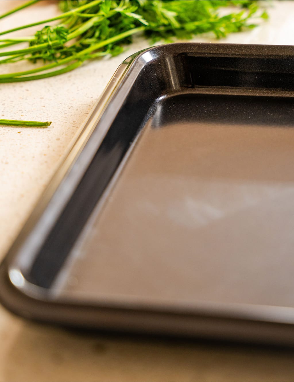 Tala Aluminium 39.5cm Non-Stick Baking Tray - Black - Available at M&S