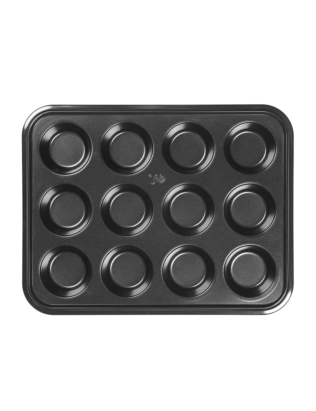 Tala Aluminium 12 Cup Bun Tin - Black - Available at M&S