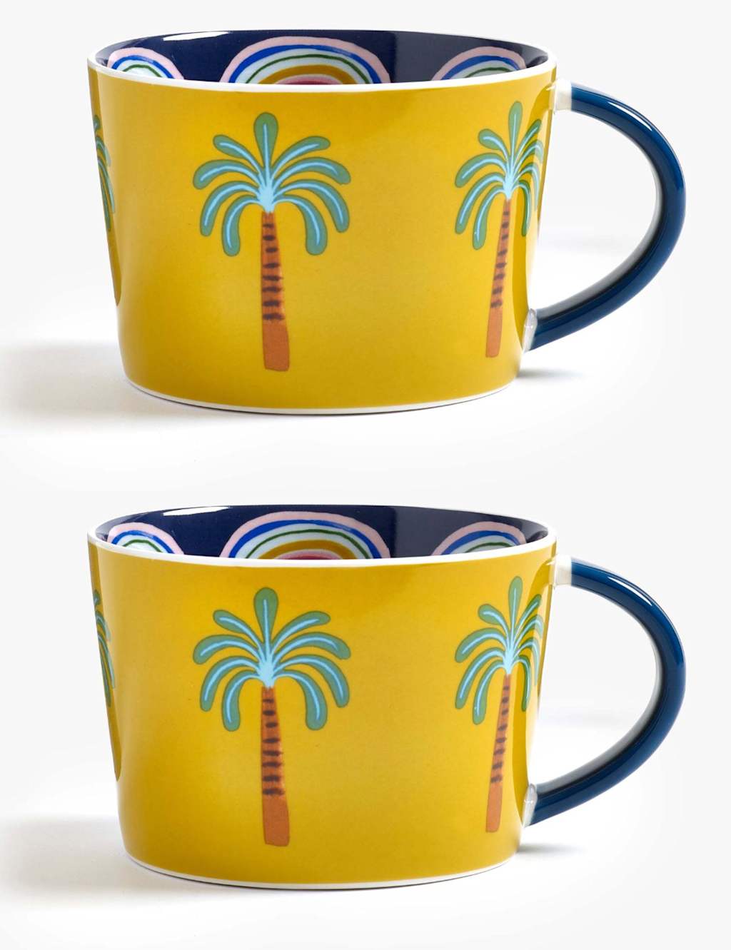 Eleanor Bowmer Set of 2 Electric Coast Mugs - Multi - Available at M&S