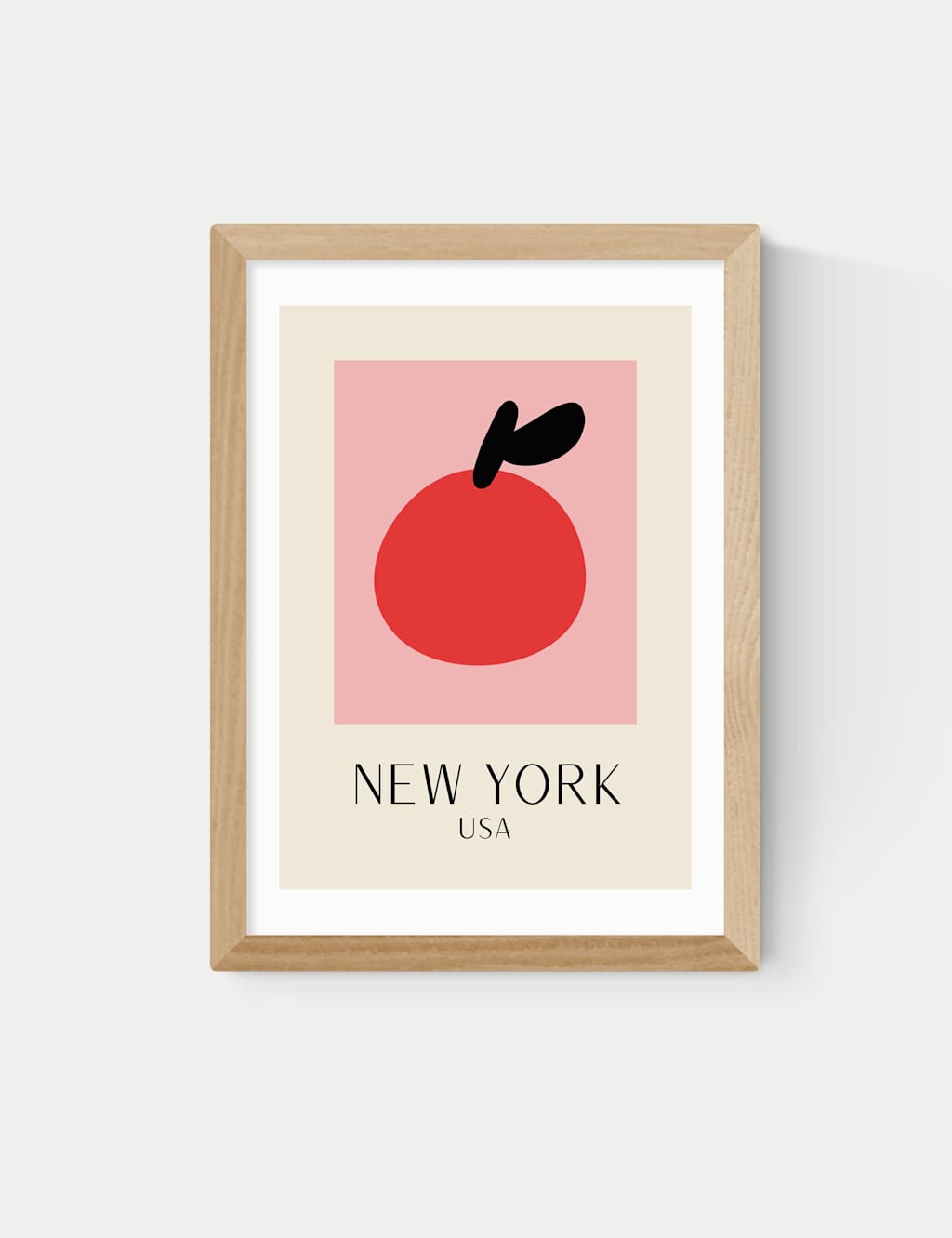 East End Prints New York Framed Art Print - A3 - Natural - Available at M&S