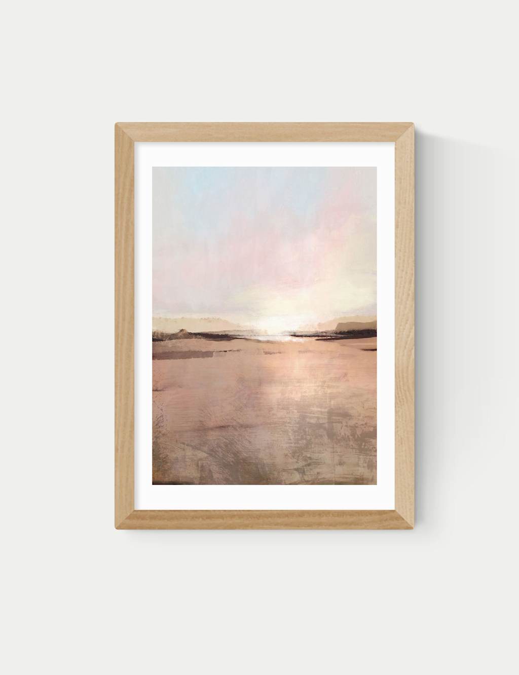 East End Prints New Dawn Framed Art Print - A2 - Natural - Available at M&S