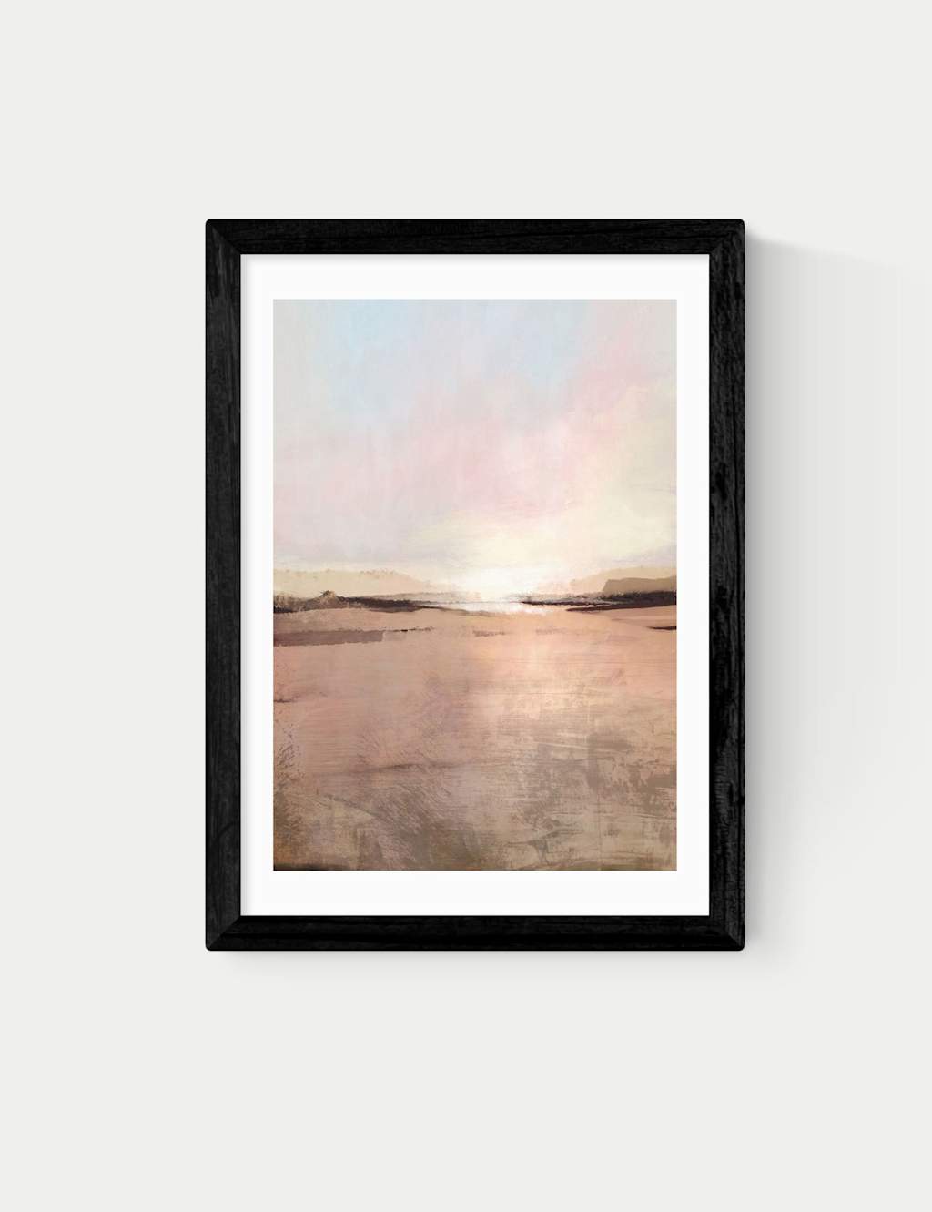 East End Prints New Dawn Framed Art Print - A3 - Black - Available at M&S