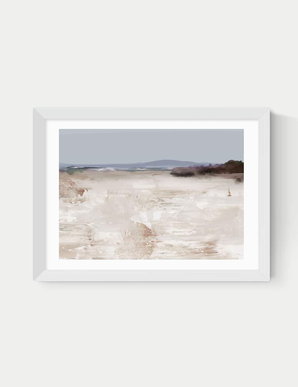 East End Prints Cali Framed Art Print - A3 - White - Available at M&S