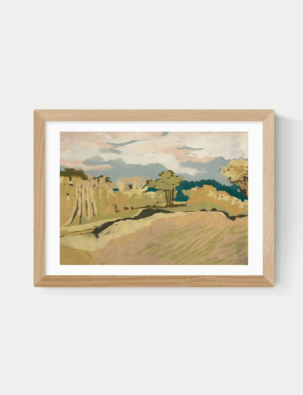 East End Prints Cornwall Light Framed Art Print - A2 - Natural - Available at M&S