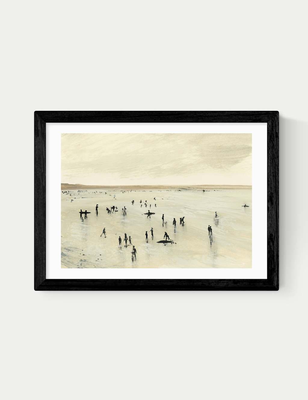East End Prints Croyde Framed Art Print - A2 - Black - Available at M&S