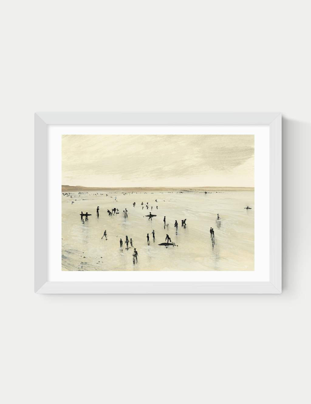 East End Prints Croyde Framed Art Print - A1 - White - Available at M&S