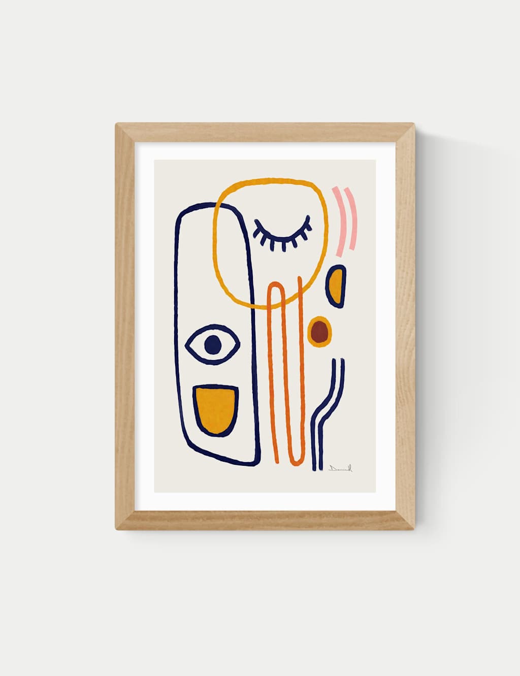 East End Prints Feel Good Framed Art - A3 - Natural - Available at M&S