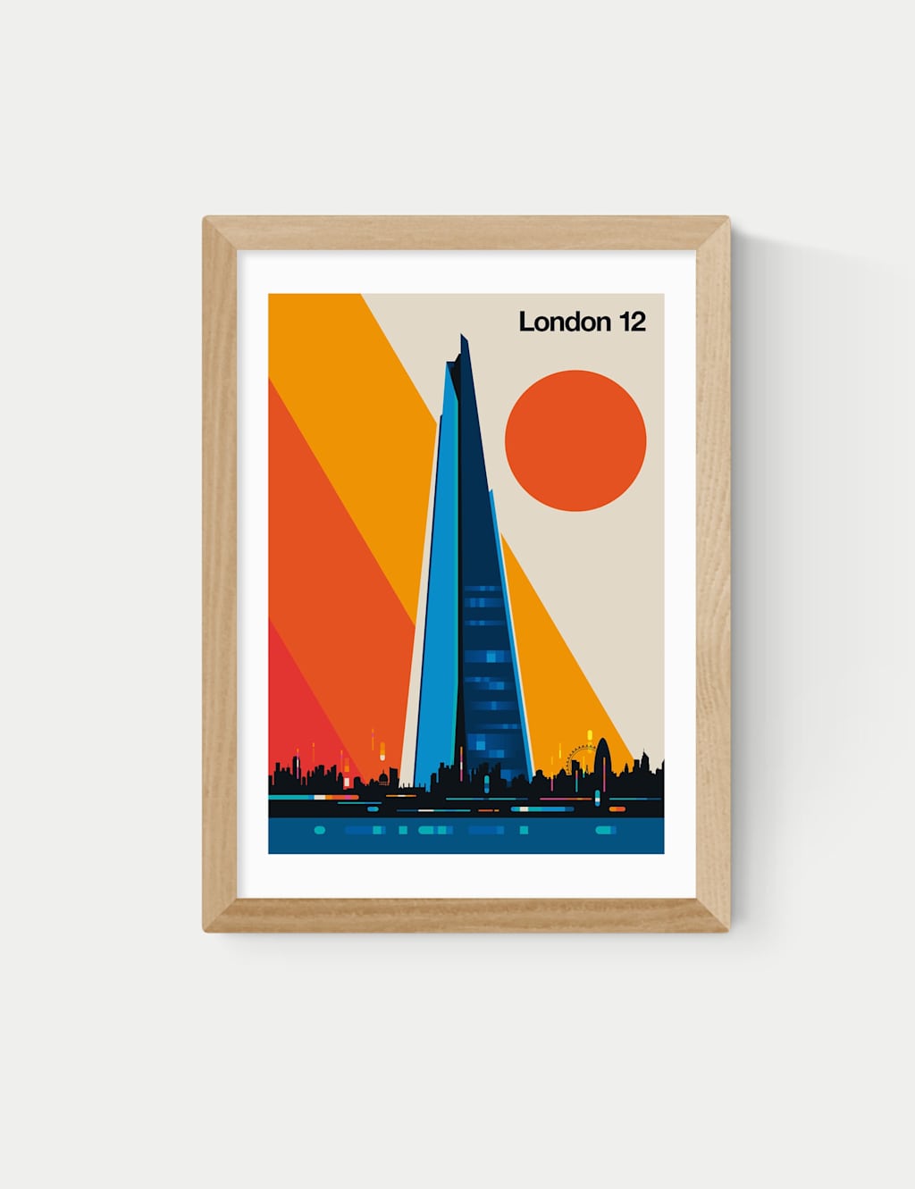 East End Prints London 12 Framed Art Print - A1 - Natural - Available at M&S