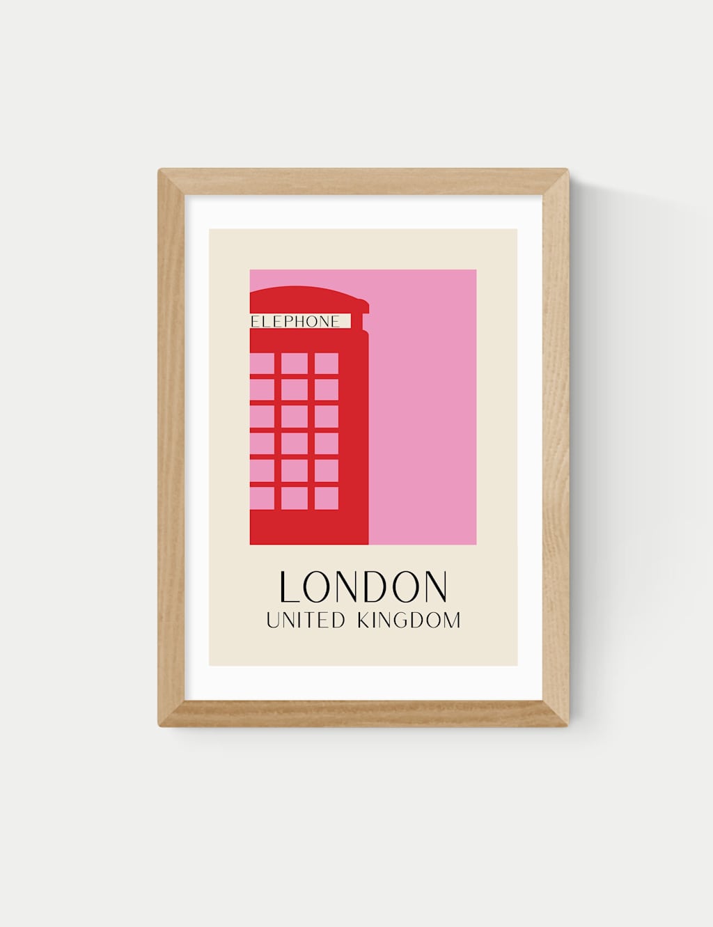 East End Prints London Framed Art - A1 - Natural - Available at M&S