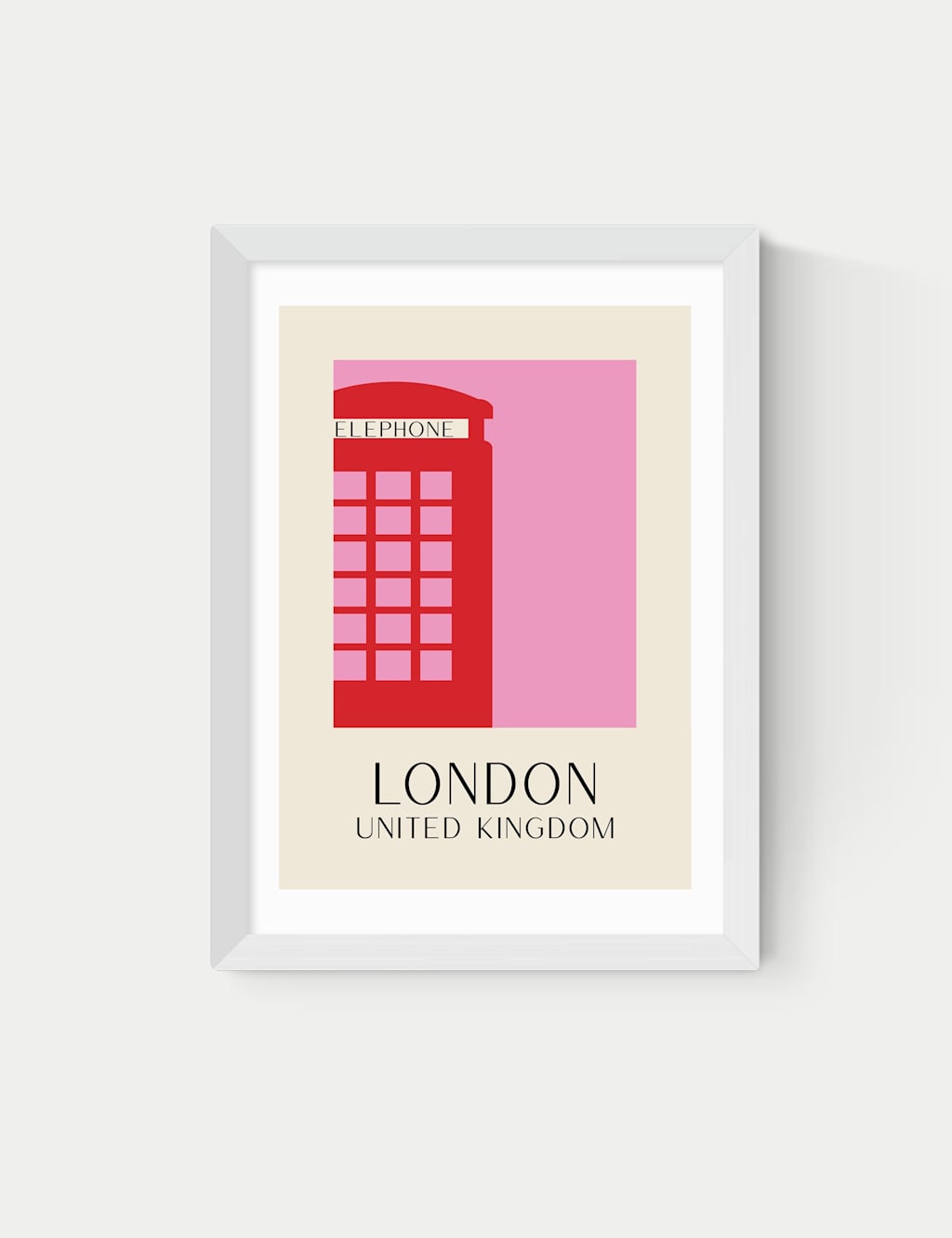 East End Prints London Framed Art - A2 - White - Available at M&S