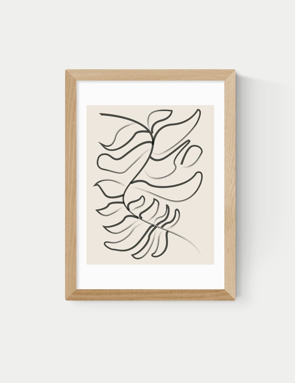East End Prints Sprung Framed Art Print - A2 - Natural - Available at M&S