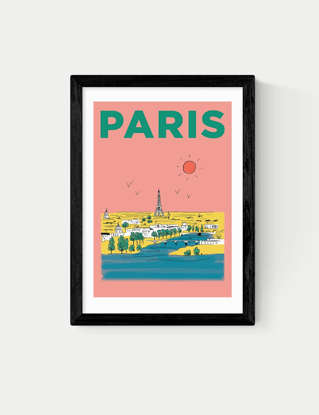 East End Prints Paris, France Framed Art - A1 - Black - Available at M&S