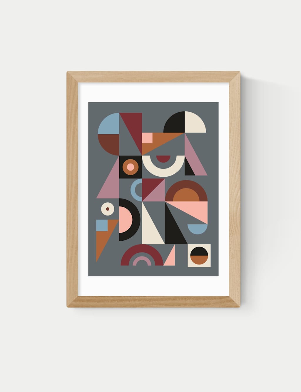 East End Prints Graphic IX Framed Art Print - A3 - Natural - Available at M&S