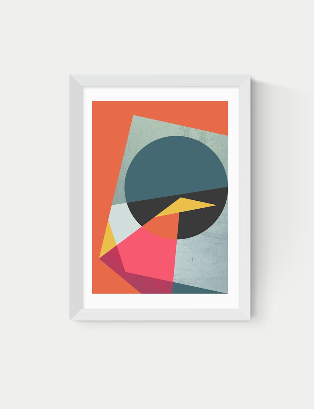 East End Prints Graphic 2 Framed Art Print - A3 - White - Available at M&S