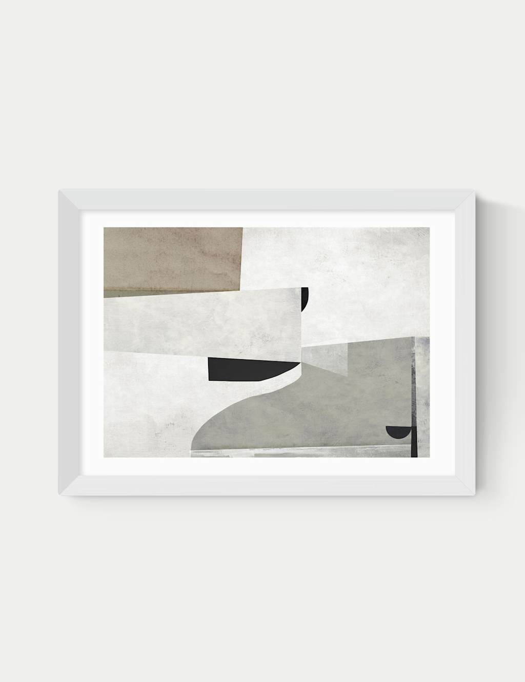 East End Prints Priory Framed Art Print - A3 - White - Available at M&S