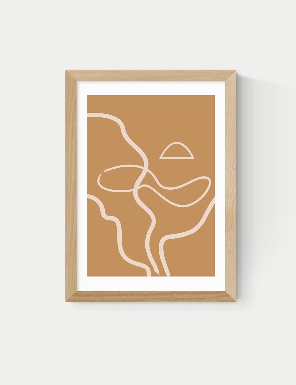 East End Prints The Line Framed Art - A1 - Natural - Available at M&S