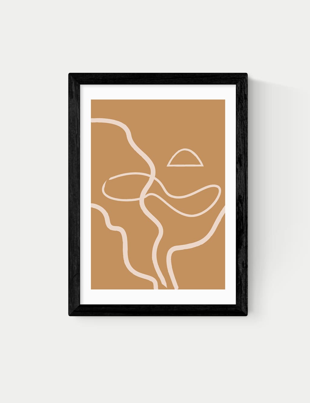 East End Prints The Line Framed Art - A3 - Black - Available at M&S