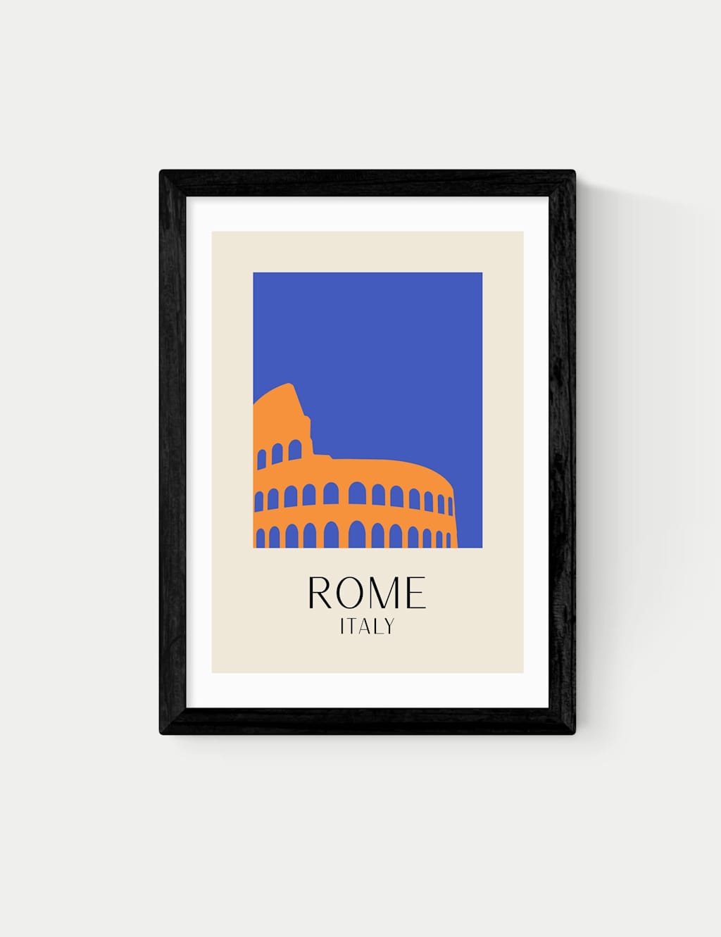 East End Prints Rome by Inoui Framed Art Print - A2 - Black - Available at M&S