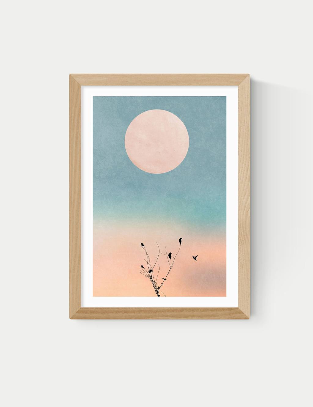 East End Prints Waking Up Warm Framed Art Print - A2 - Natural - Available at M&S