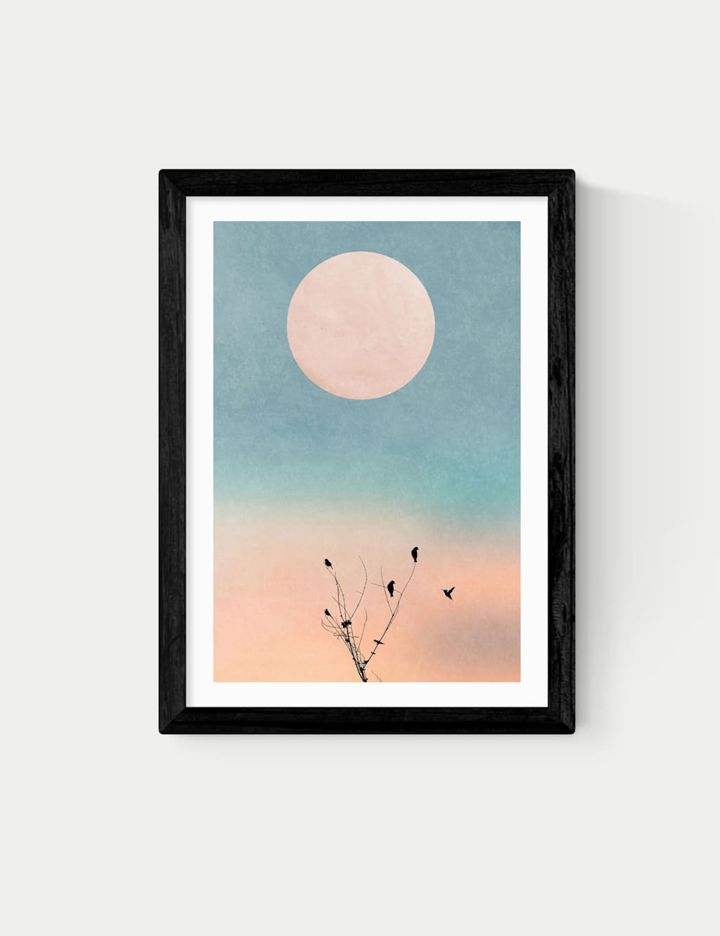 East End Prints Waking Up Warm Framed Art Print - A1 - Black - Available at M&S