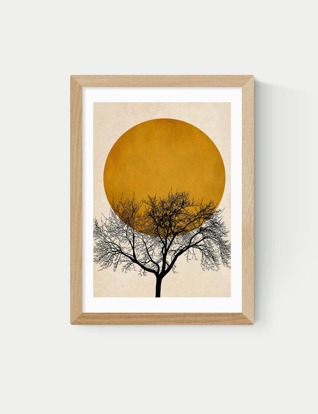 East End Prints Winter Morning by Kubistika Framed Art Print - A2 - Natural - Available at M&S