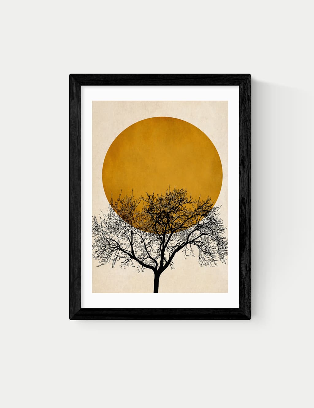 East End Prints Winter Morning by Kubistika Framed Art Print - A1 - Black - Available at M&S
