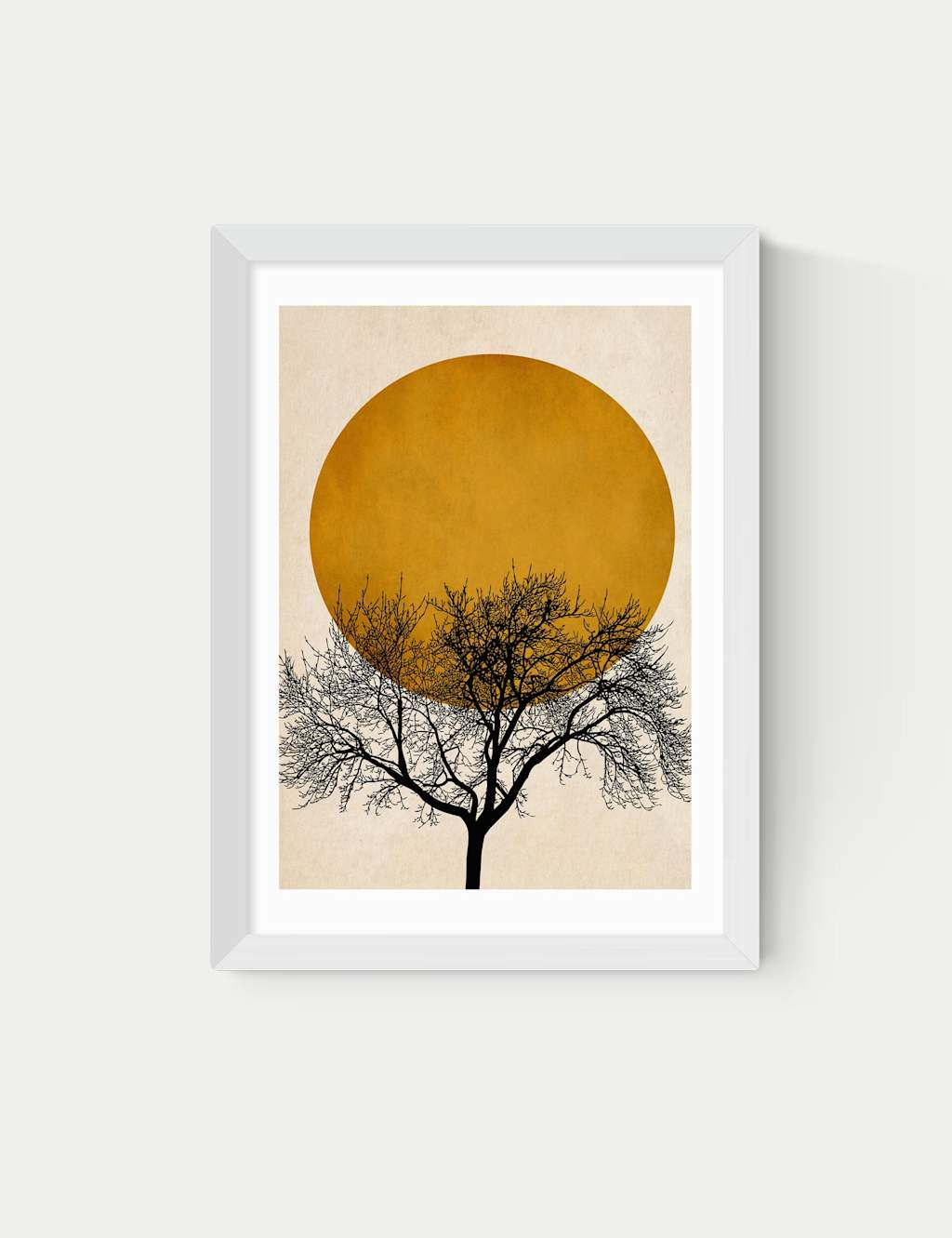 East End Prints Winter Morning by Kubistika Framed Art Print - A2 - White - Available at M&S