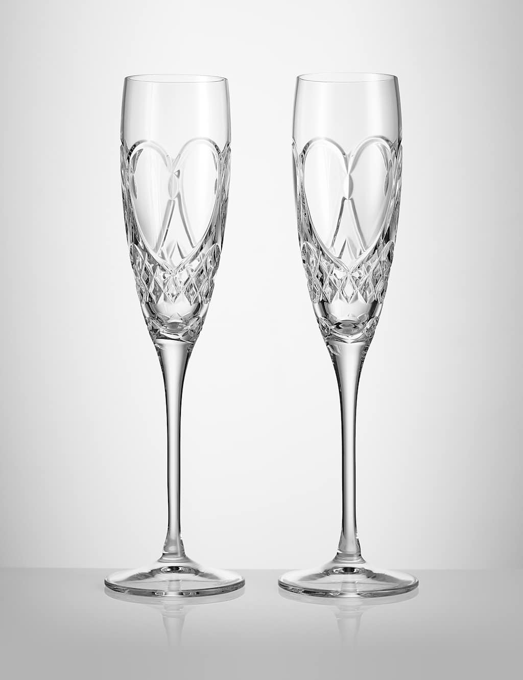 Waterford Set of 2 Crystal Champagne Flutes - Clear - Available at M&S