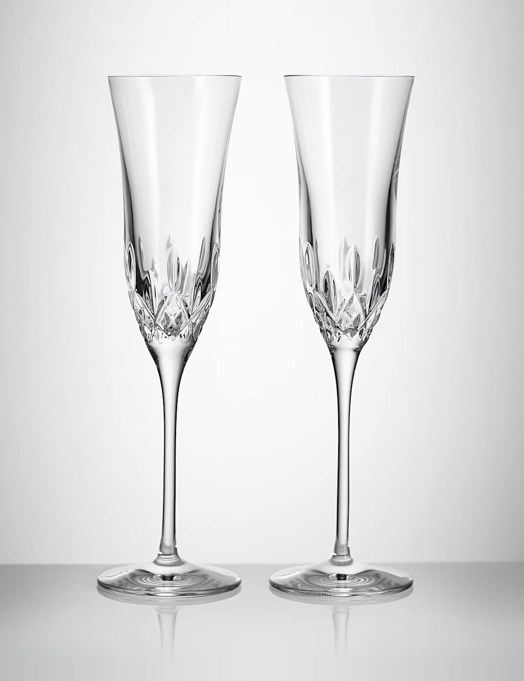 Waterford Set of 2 Lismore Essence Champagne Flutes - Clear - Available at M&S