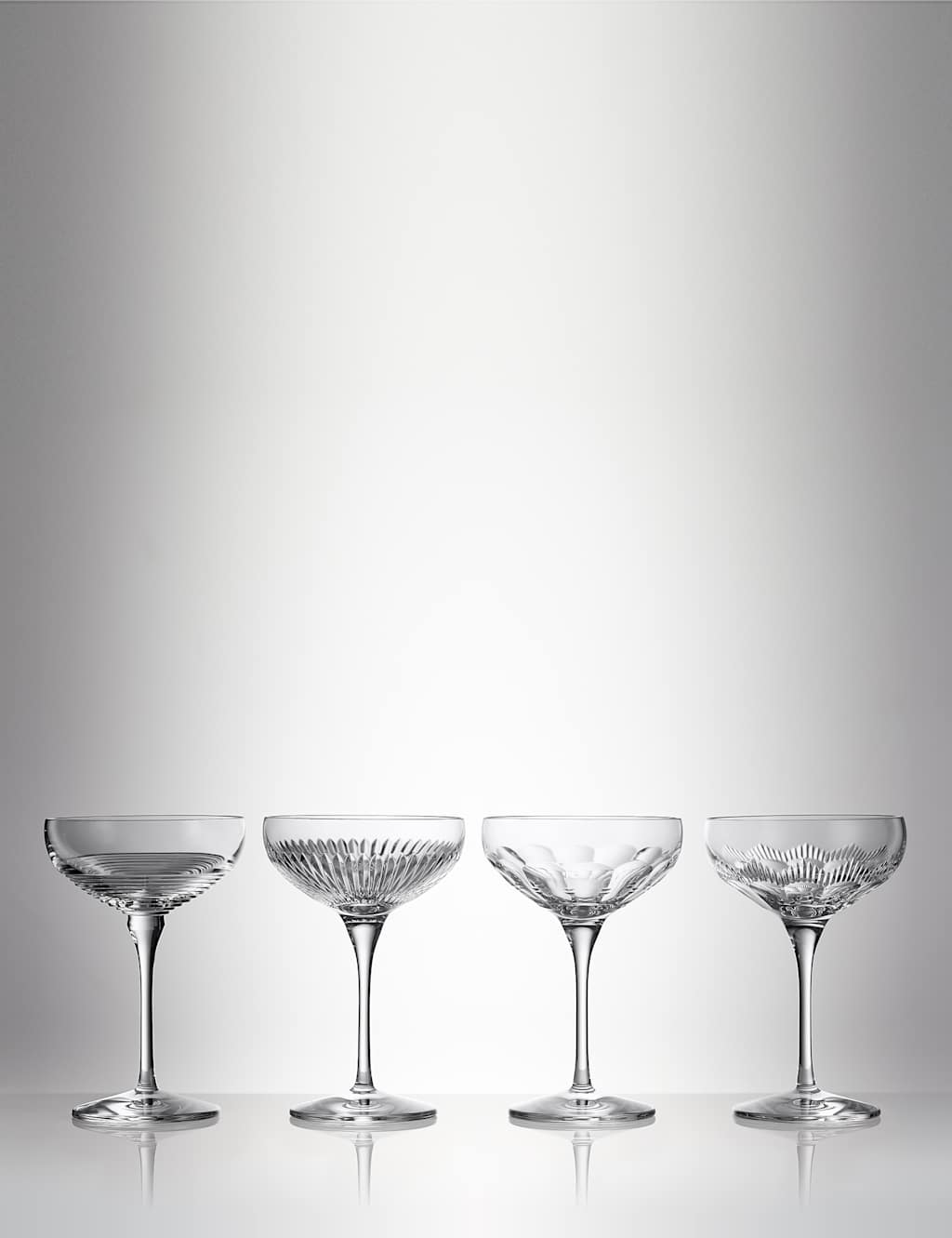 Waterford Set of 4 Mixology Crystal Coupe Glasses - Clear - Available at M&S