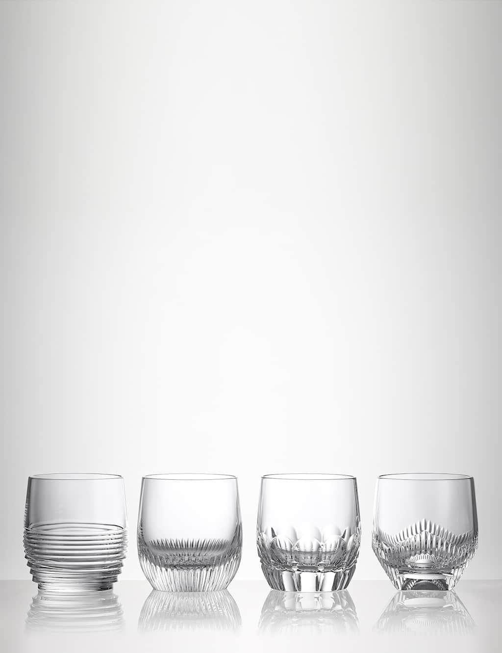 Waterford Set of 4 Mixology Crystal Tumblers - Clear - Available at M&S
