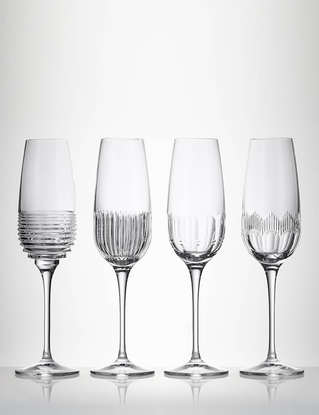 Waterford Set of 4 Mixology Champagne Flutes - Clear - Available at M&S