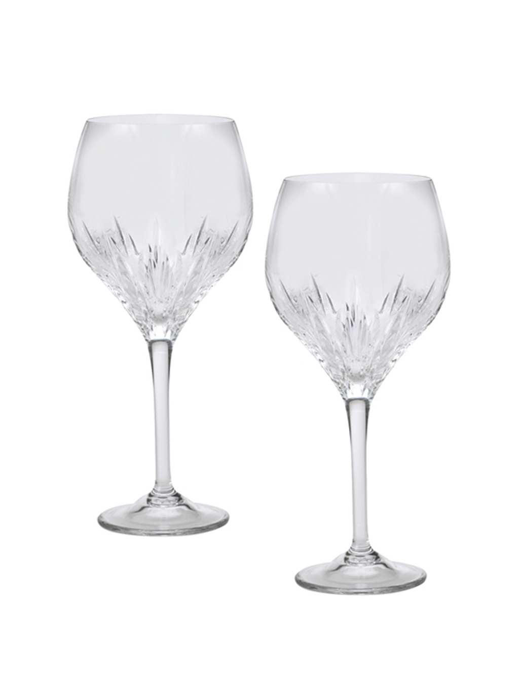 Wedgwood Set of 2 Vera Wang Duchesse Crystal Goblet Glasses - Clear - Available at M&S