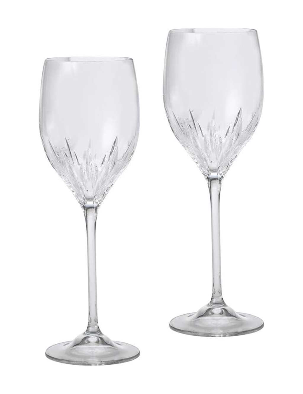 Wedgwood Set of 2 Vera Wang Duchesse Crystal Wine Glasses - Clear - Available at M&S