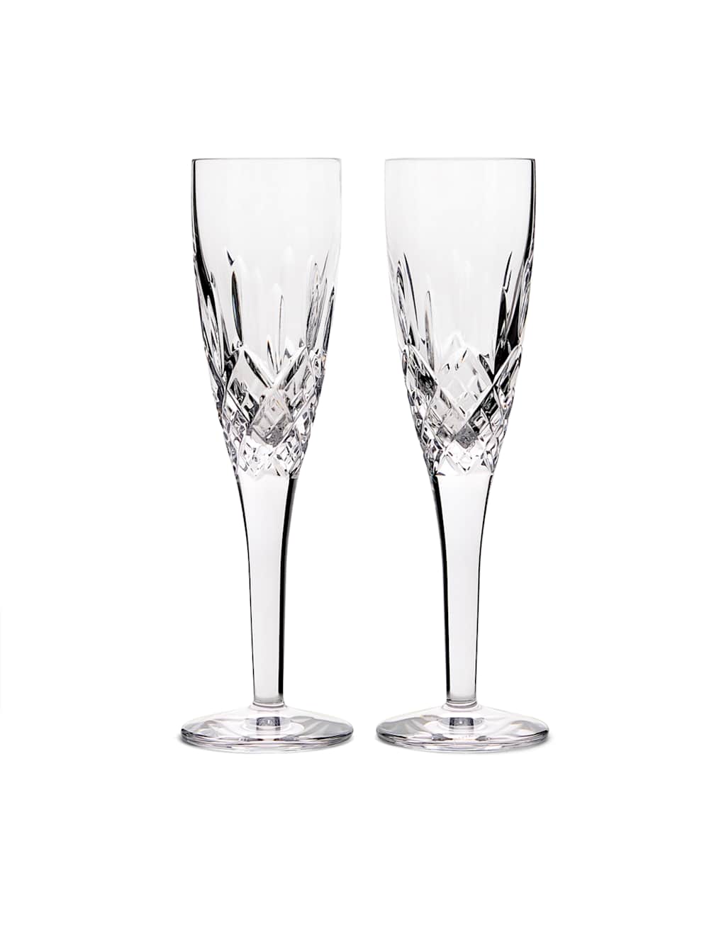 Royal Doulton Set of 2 Ashmere Champagne Flutes - Clear - Available at M&S