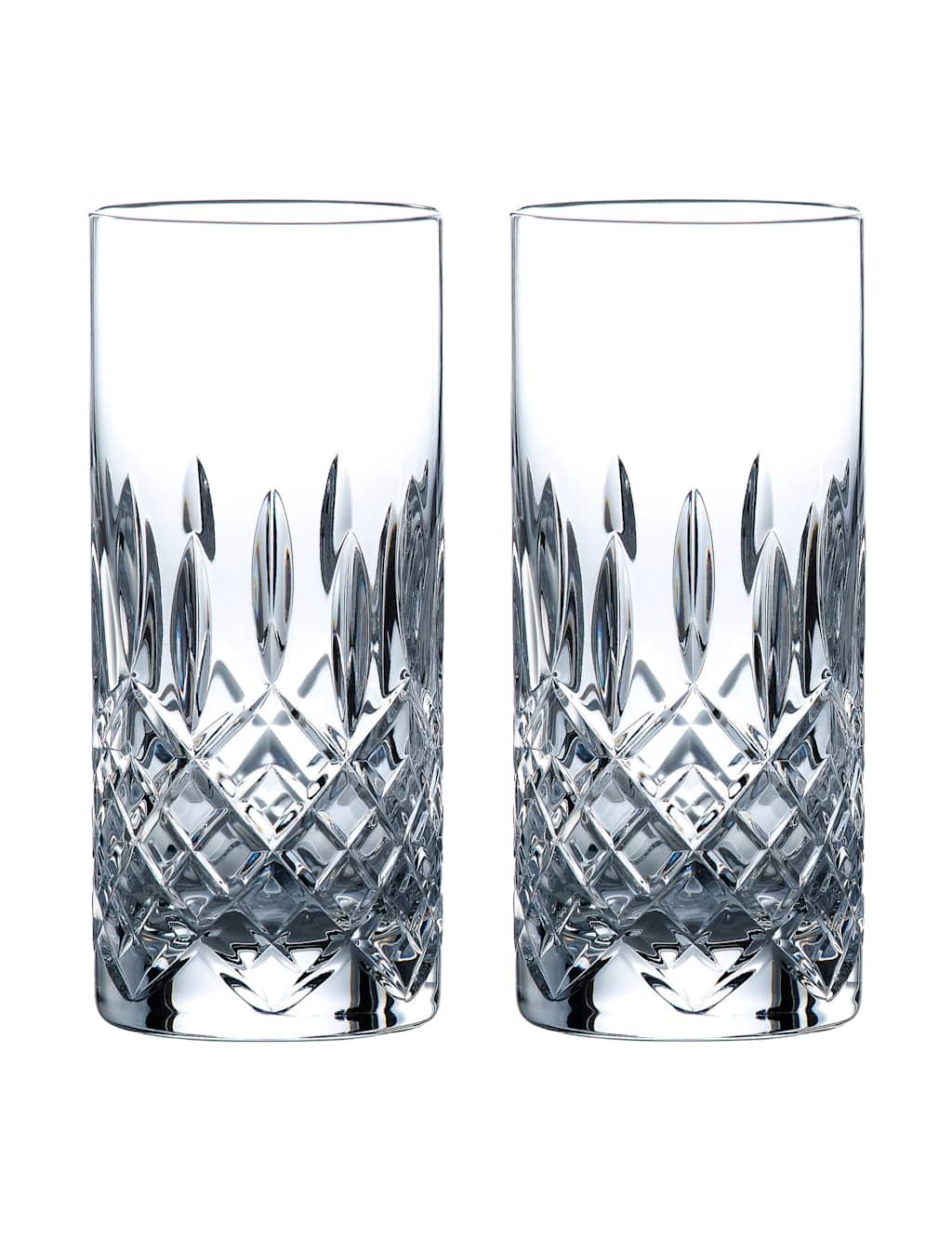 Royal Doulton Set of 2 Ashmere Crystal Highball Glasses - Clear - Available at M&S