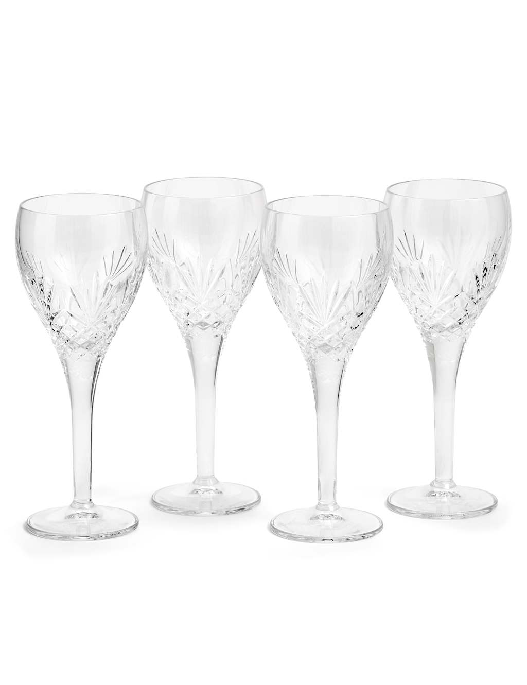 Royal Doulton Set of 4 Crystal Red Wine Glasses - Clear - Available at M&S