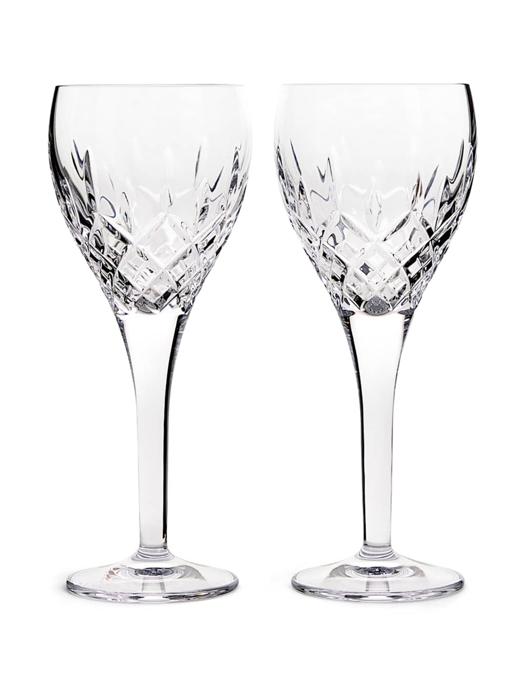 Royal Doulton Set of 2 Ashmere Crystal Wine Glasses - Clear - Available at M&S