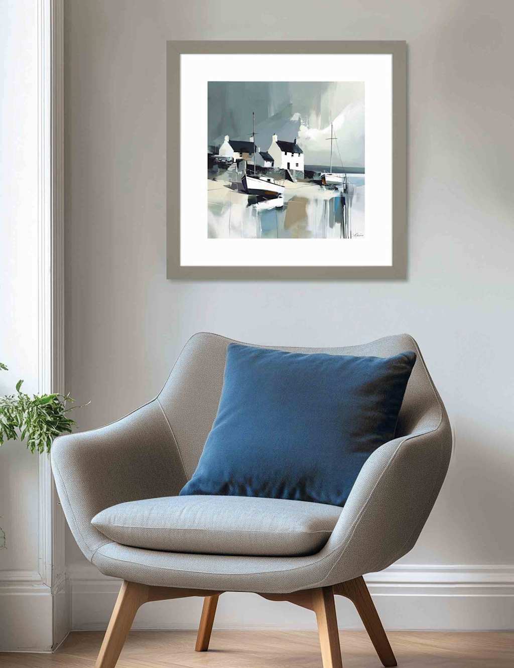 Gallery Direct Sea Spirit Framed Wall Art - Duck Egg - Available at M&S