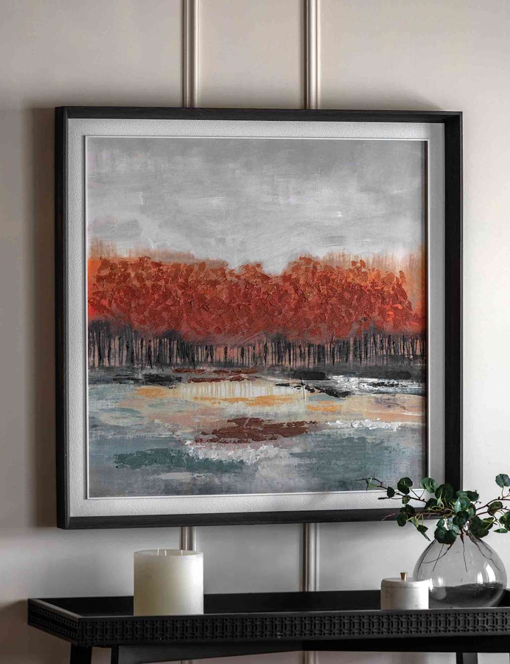 Gallery Direct Vibrant Vision Framed Canvas - Dark Orange - Available at M&S