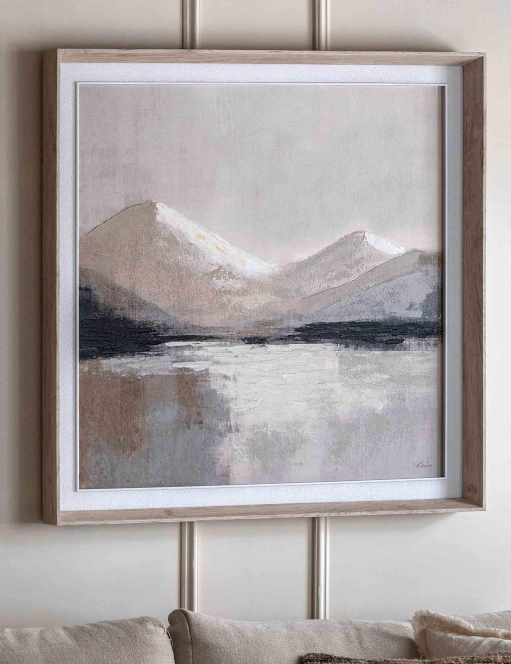 Gallery Direct Beyond the Pale Framed Canvas - Taupe - Available at M&S