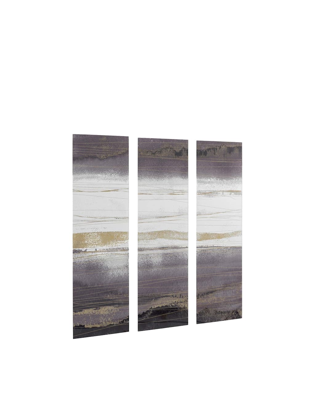 Gallery Direct Set of 3 Noir Sands Triptych Canvases - Light Purple - Available at M&S