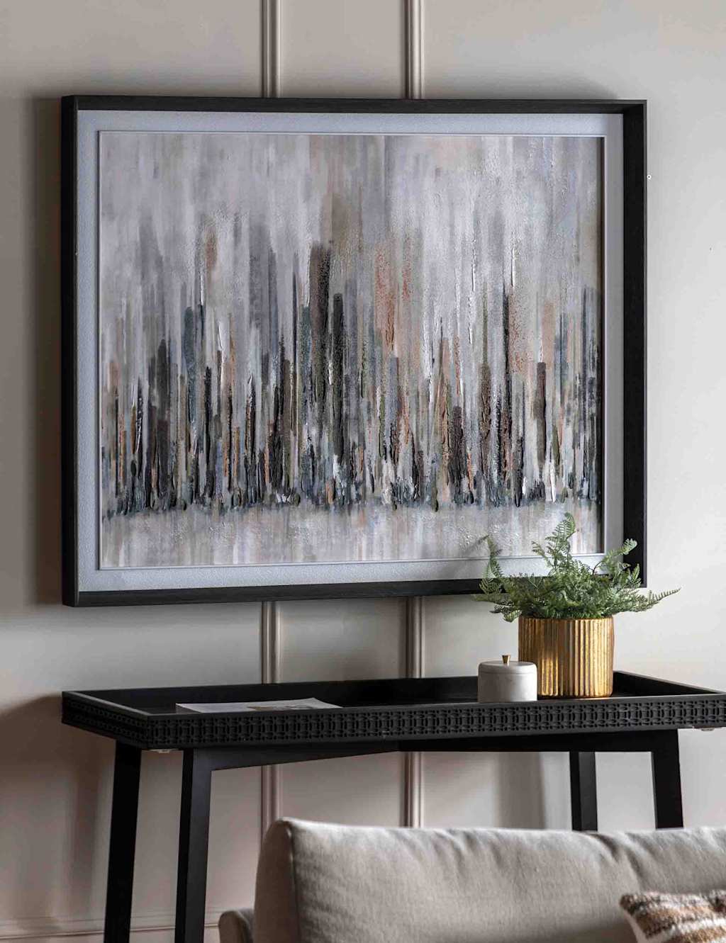 Gallery Direct Urban Silence Framed Wall Art - Grey Mix - Available at M&S