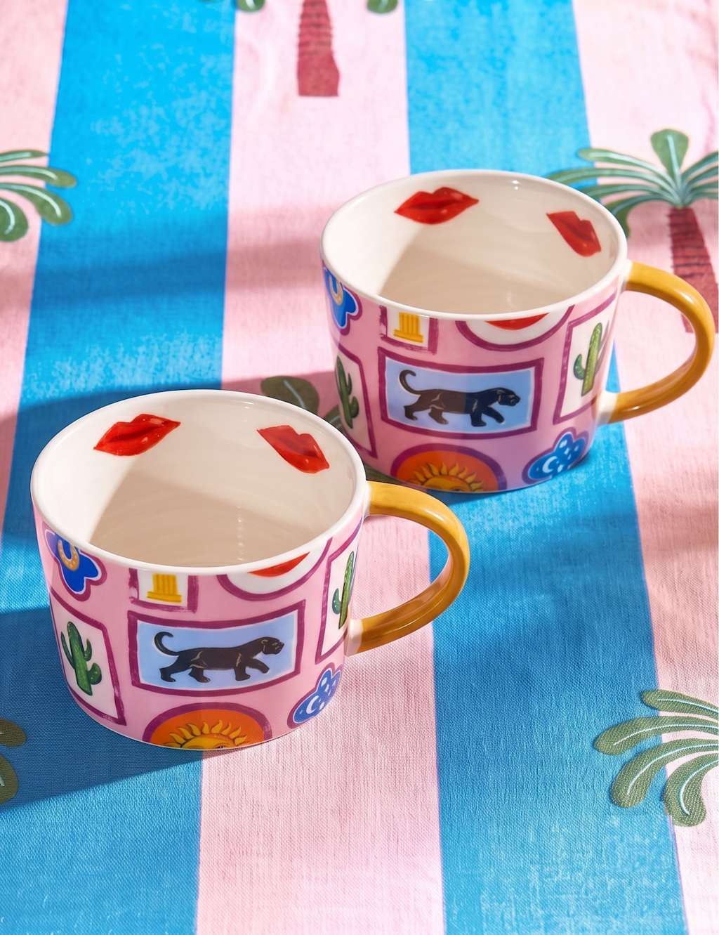 Eleanor Bowmer Set of 2 Electric Coast Icon Mugs - Multi - Available at M&S